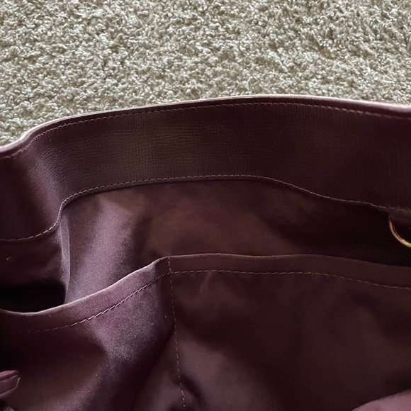 Authentic RARE Vintage Louis Vuitton purse leather trim gold pink/white bucket - Picture 15 of 15